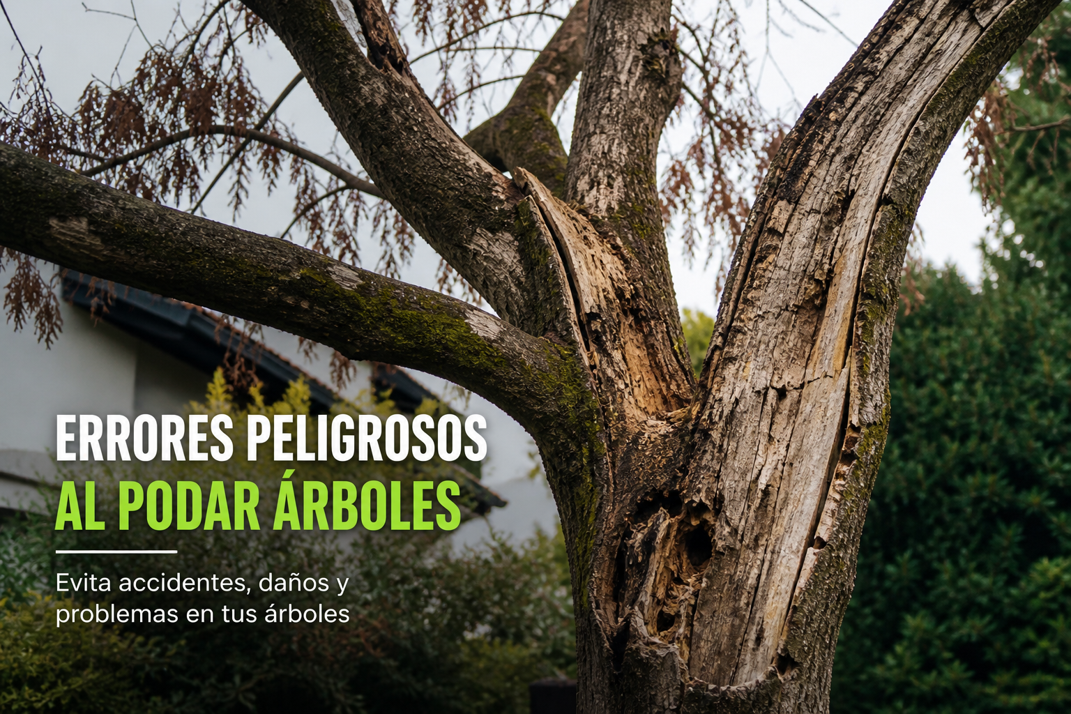 Errores peligrosos al podar árboles (y por qué deberías evitarlos)