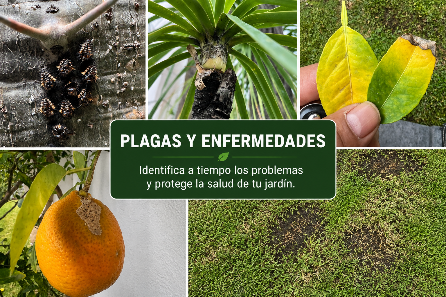 Plagas y enfermedades más comunes en jardines de Guadalajara: cómo identificarlas y cuándo actuar